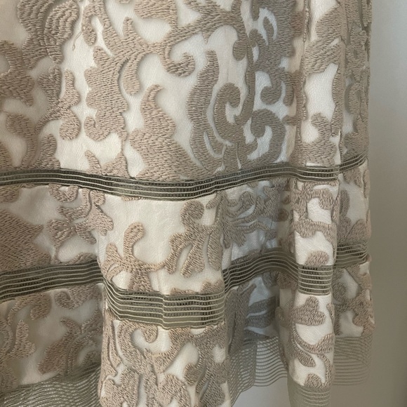 Elegant Beige Lace Dress - Picture 5 of 5